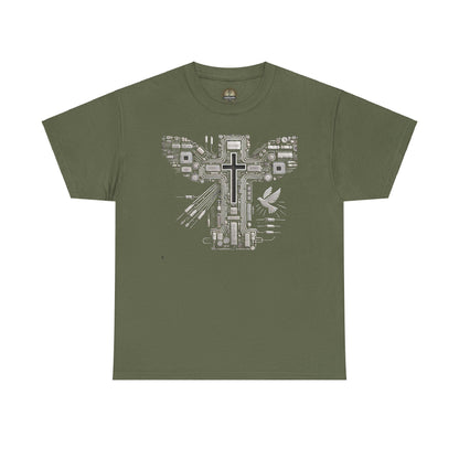 Unisex Heavy Cotton Tee - Circuit Cross