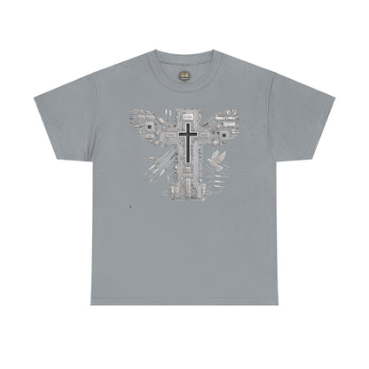 Unisex Heavy Cotton Tee - Circuit Cross