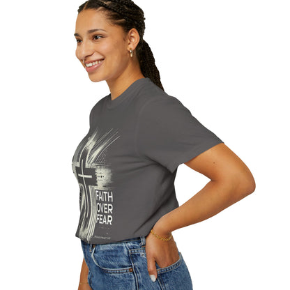 Faith Over Fear Unisex Garment-Dyed T-Shirt