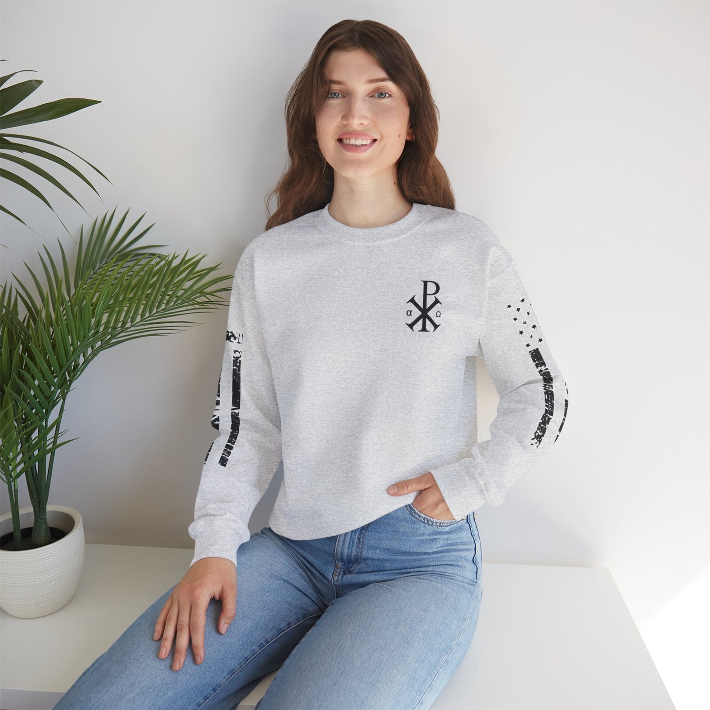 Faith & Freedom  Heavy Blend Crewneck Sweatshirt