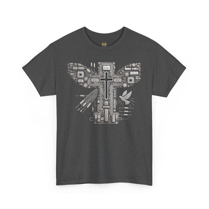 Unisex Heavy Cotton Tee - Circuit Cross
