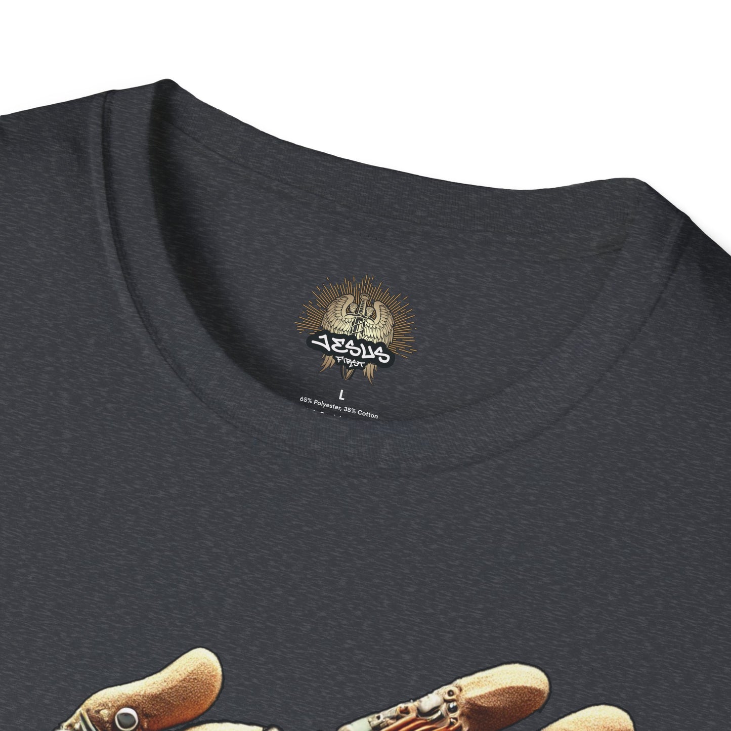 Vintage Robotic Hand Dollar Sign Unisex Softstyle T-Shirt