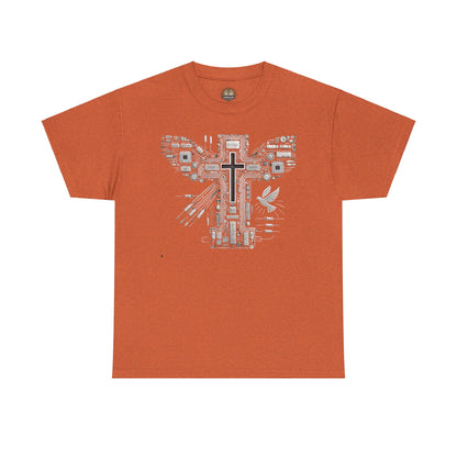 Unisex Heavy Cotton Tee - Circuit Cross