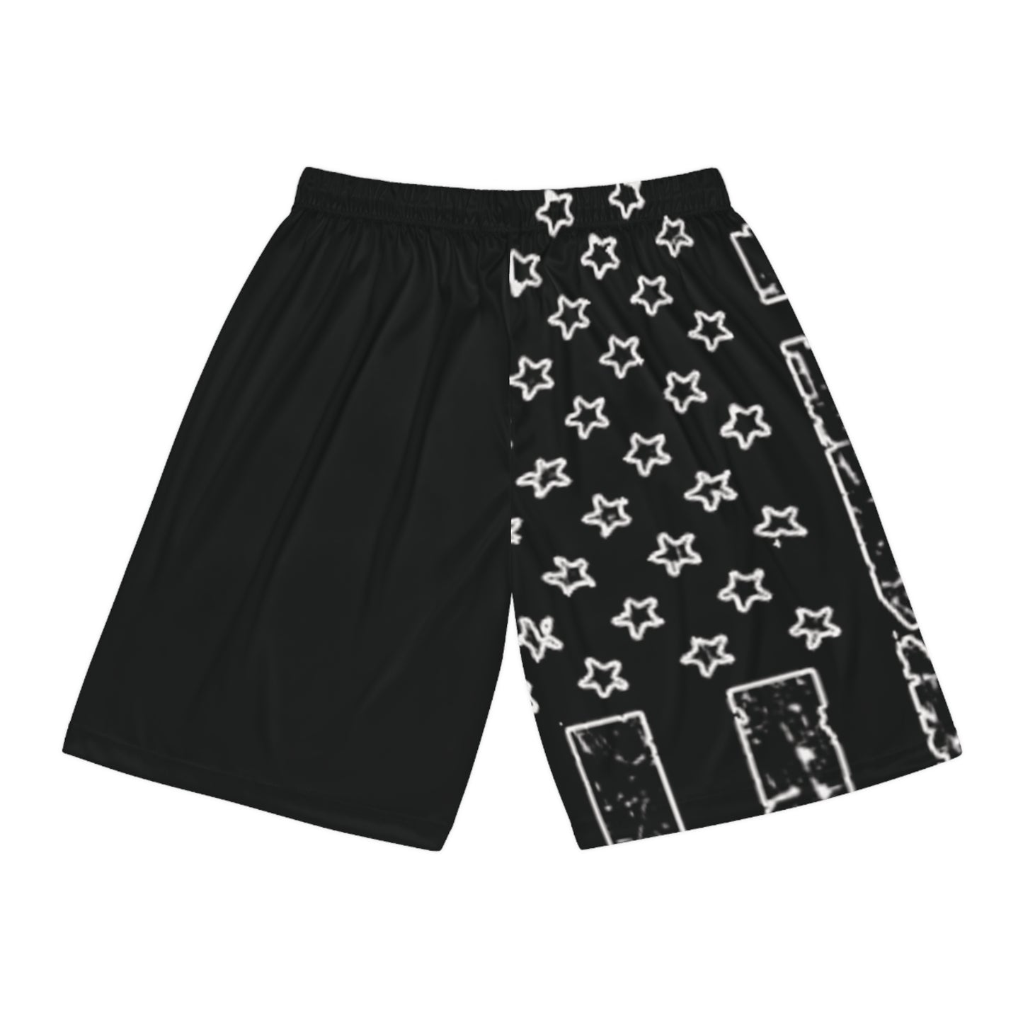 Basketball Shorts with Flag/Cross