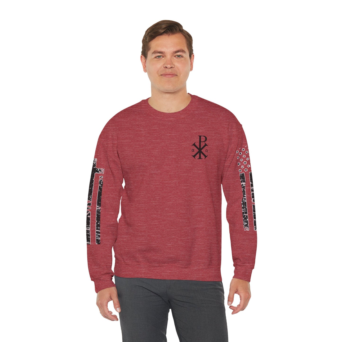 Faith & Freedom  Heavy Blend Crewneck Sweatshirt