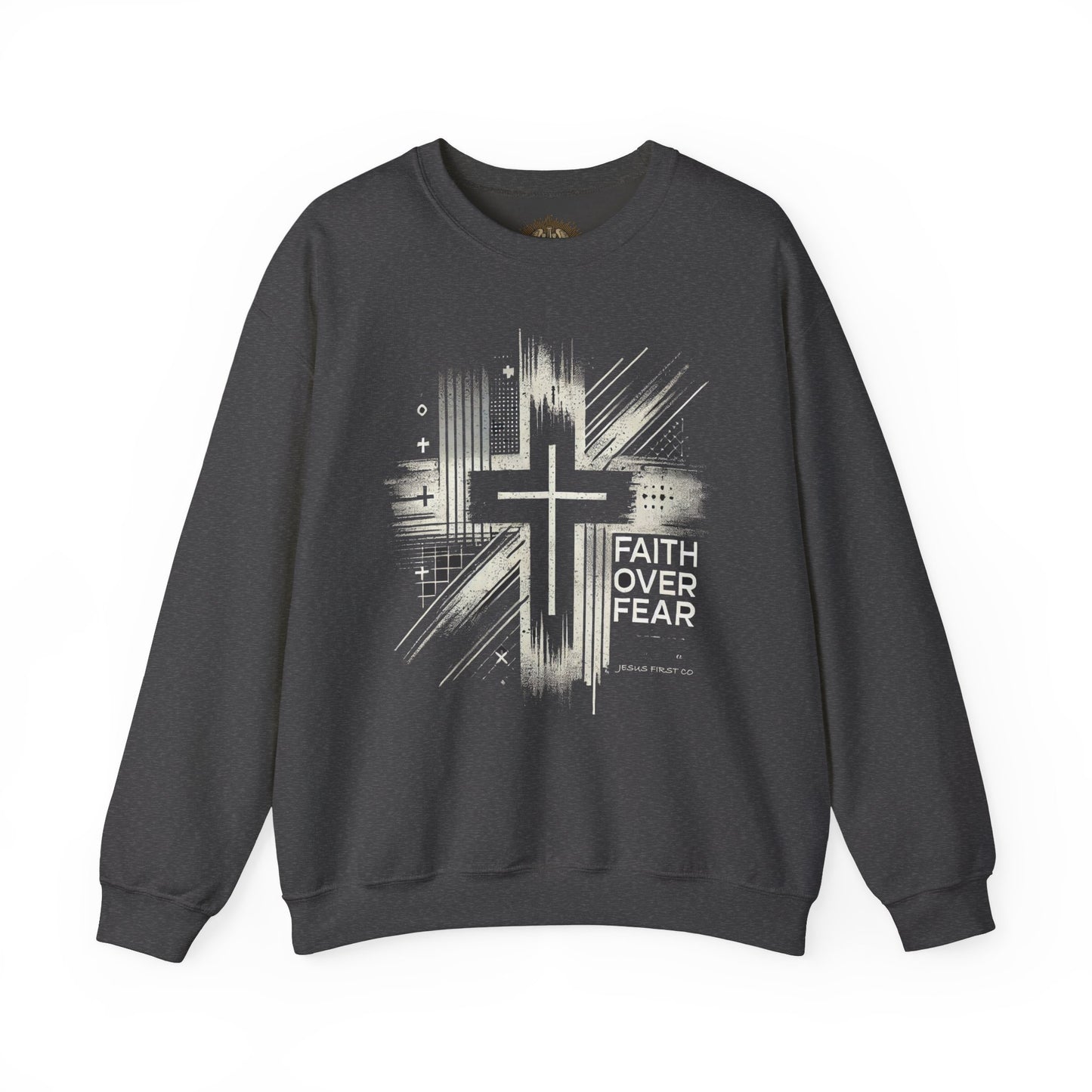 Jesus Graphic Crewneck Sweatshirt for Faith Enthusiasts