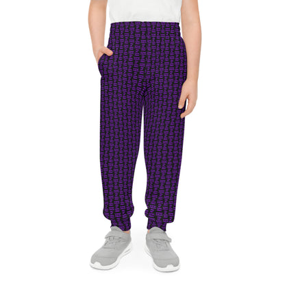 Trendy Youth Joggers in Purple - Stylish & Comfortable Activewear for Kids