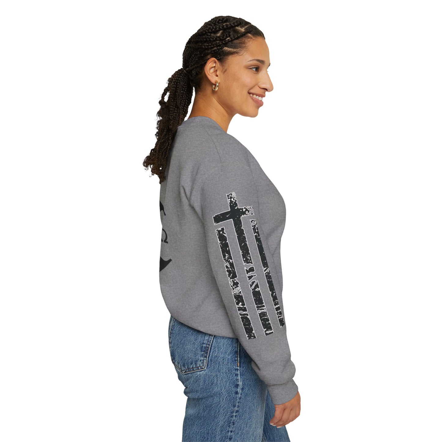 Faith & Freedom  Heavy Blend Crewneck Sweatshirt
