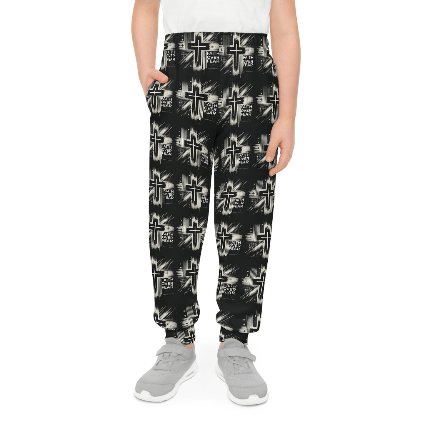 Faith Over Fear Youth Joggers - Comfortable & Stylish Christian Activewear