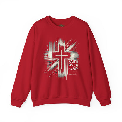 Jesus Graphic Crewneck Sweatshirt for Faith Enthusiasts
