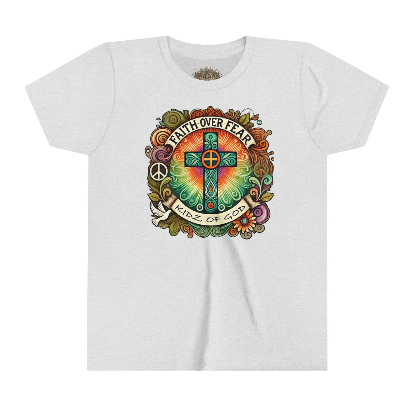 Faith Over Fear Youth Short Sleeve Tee - Kidz of God T-Shirt