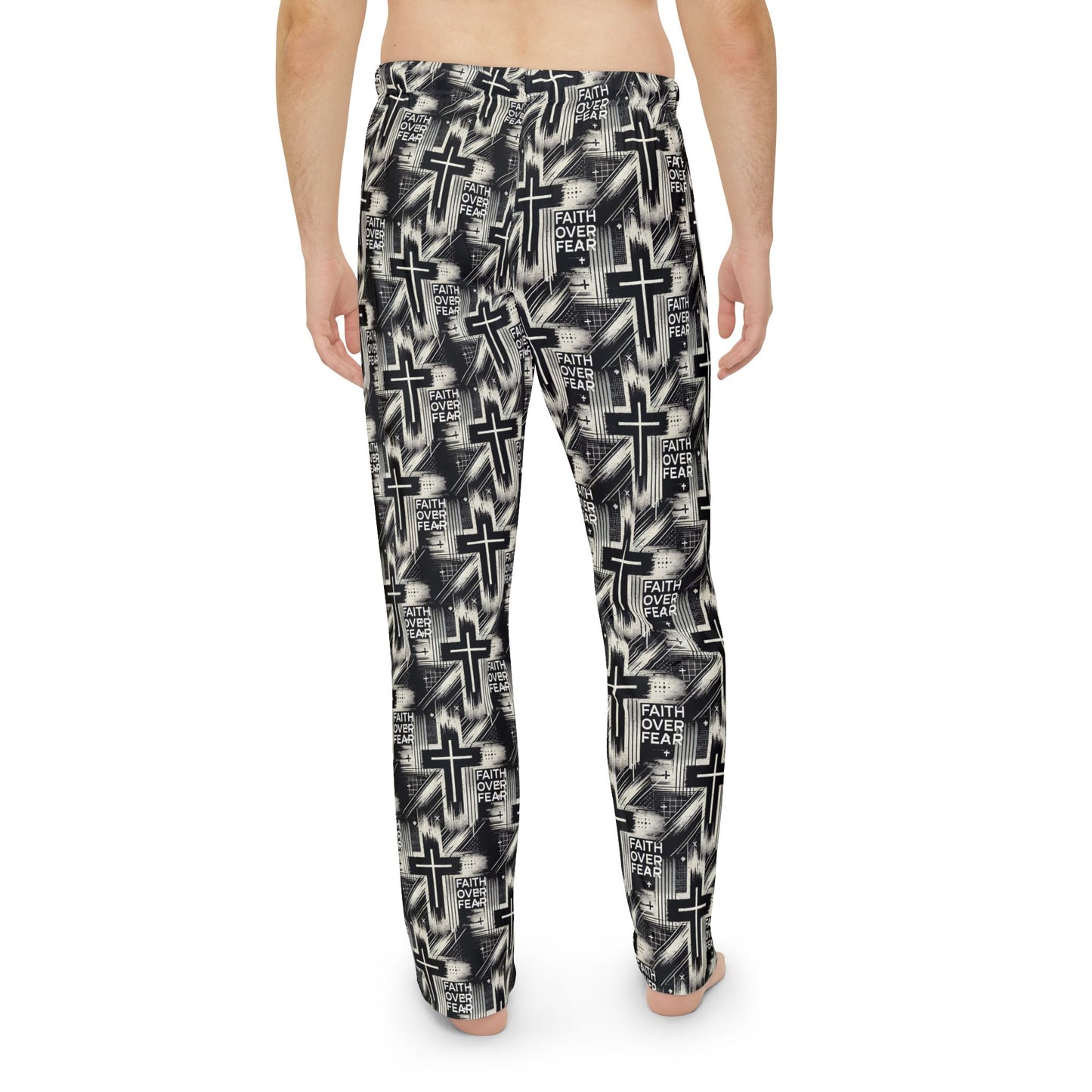 Faith Over Fear Men's Pajama Pants - 100% American Made