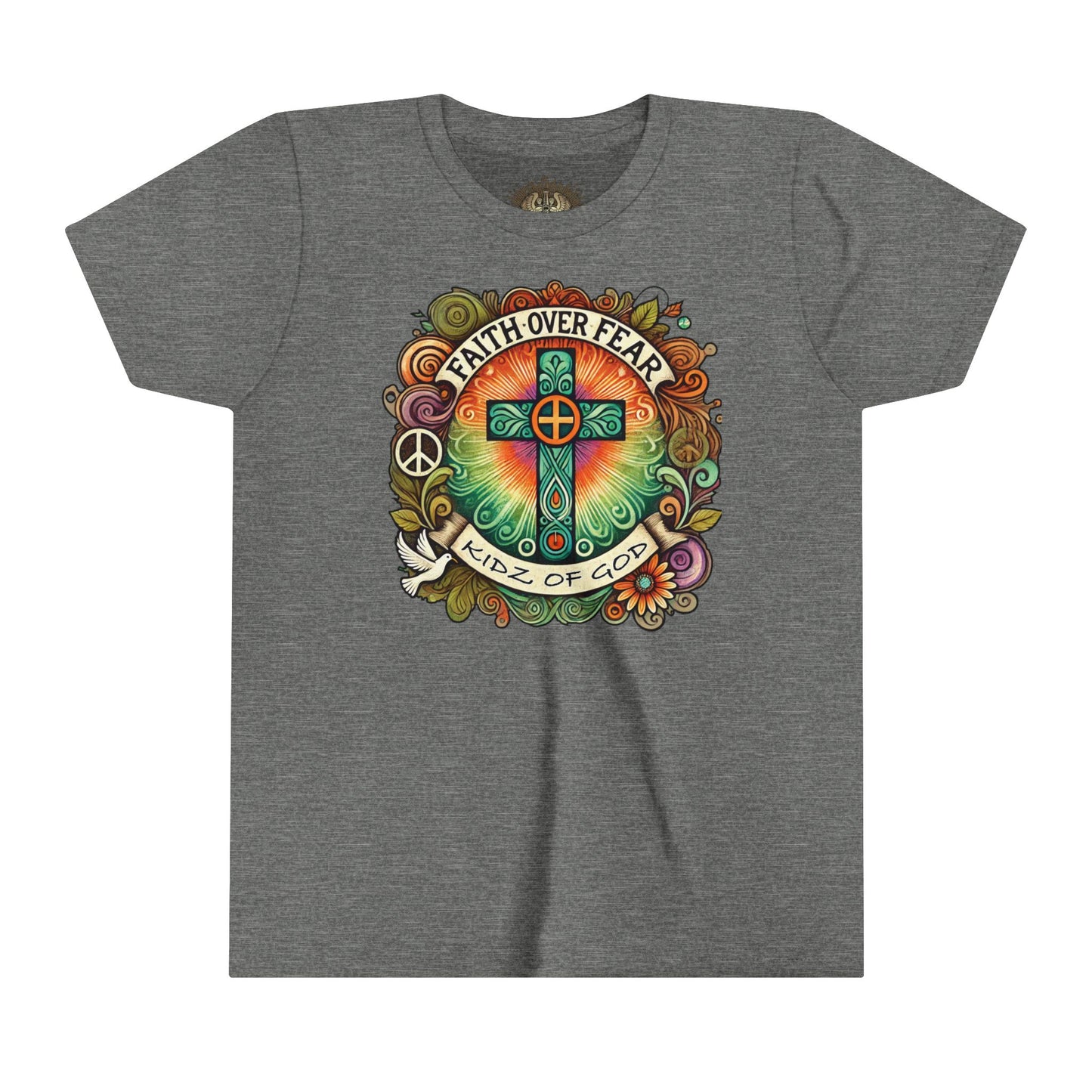 Faith Over Fear Youth Short Sleeve Tee - Kidz of God T-Shirt