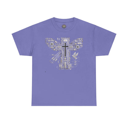 Unisex Heavy Cotton Tee - Circuit Cross